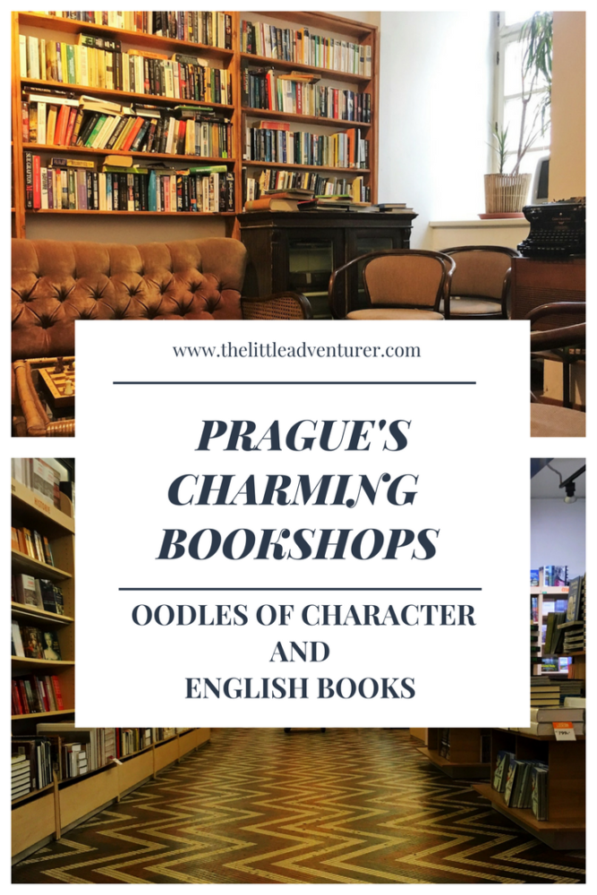 A guide to Prague's charming English bookshops. The perfect places to while away a happy half an hour, choosing a book for a journey or to enjoy in the cafe. Also includes information about where to find the best selections of children's books in English in Prague. #prague #bookshop #travel