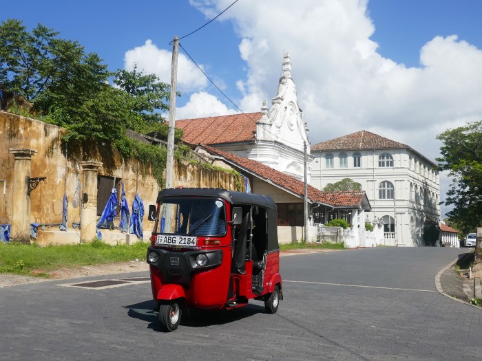 Walking around the historic streets of Galle