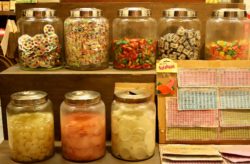 Jars of sweets at the Hong Kong History Museum