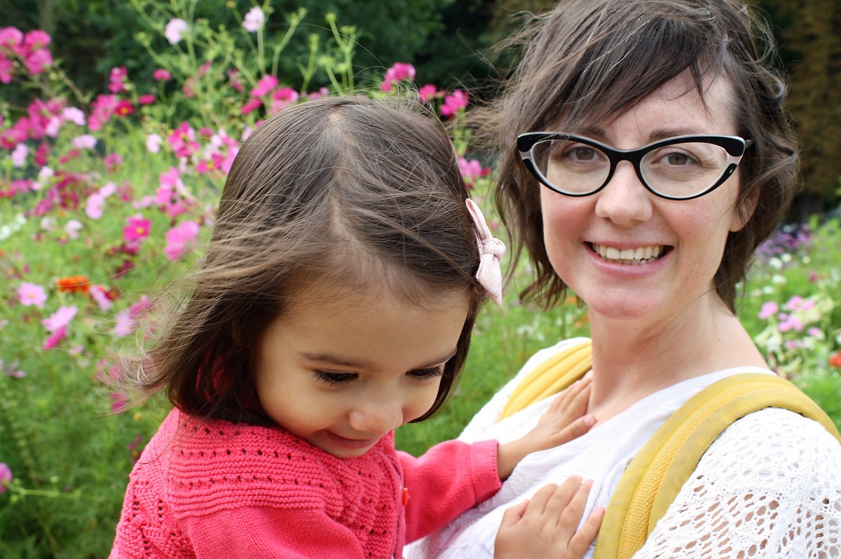 Me and my little girl in Stromovka Park Prague