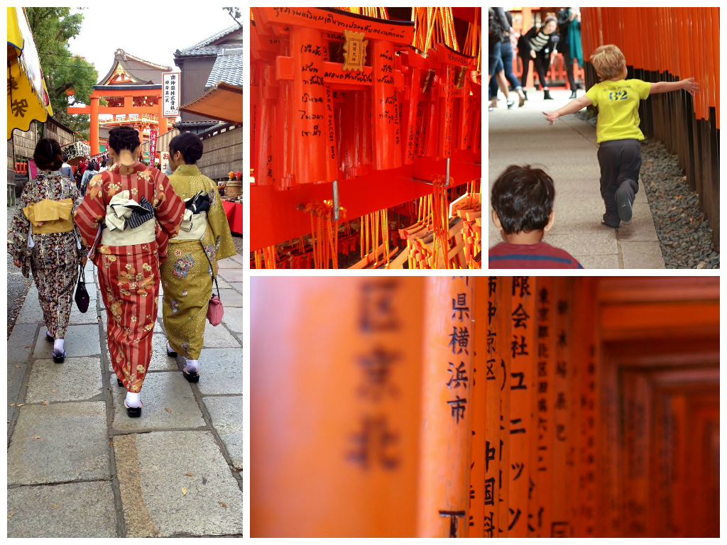 Bold red colour at Fushimi Inari Taisha in Kyoto