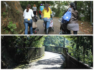 Social walks with pushchairs around Hong Kong