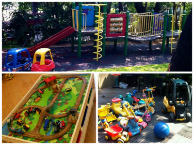 Indoor and outdoor space at USRC playgroup Hong Kong