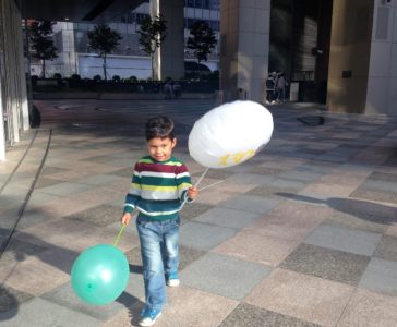 Playing at the Sky Garden at Hysan Place, Causeway Bay