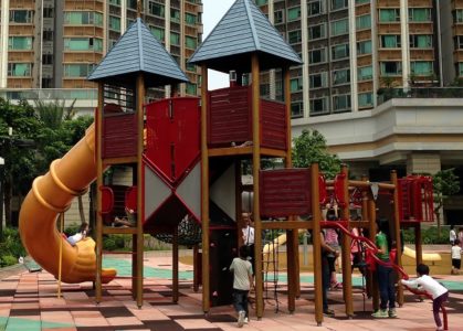 Climbing frame at Elements Playground, Hong Kong