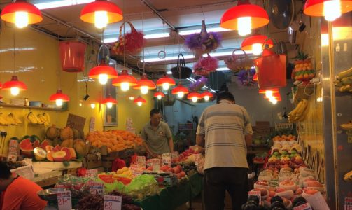 Wan Chai Market Fruit Stall