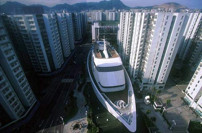 The Whampoa Cruise Ship Shopping Mall from the sky