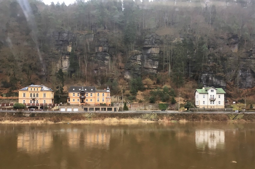 Riverside view between prague and berlin