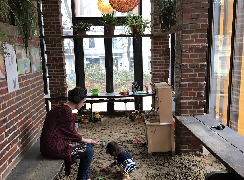 Sandpit at Kiezkind Berlin