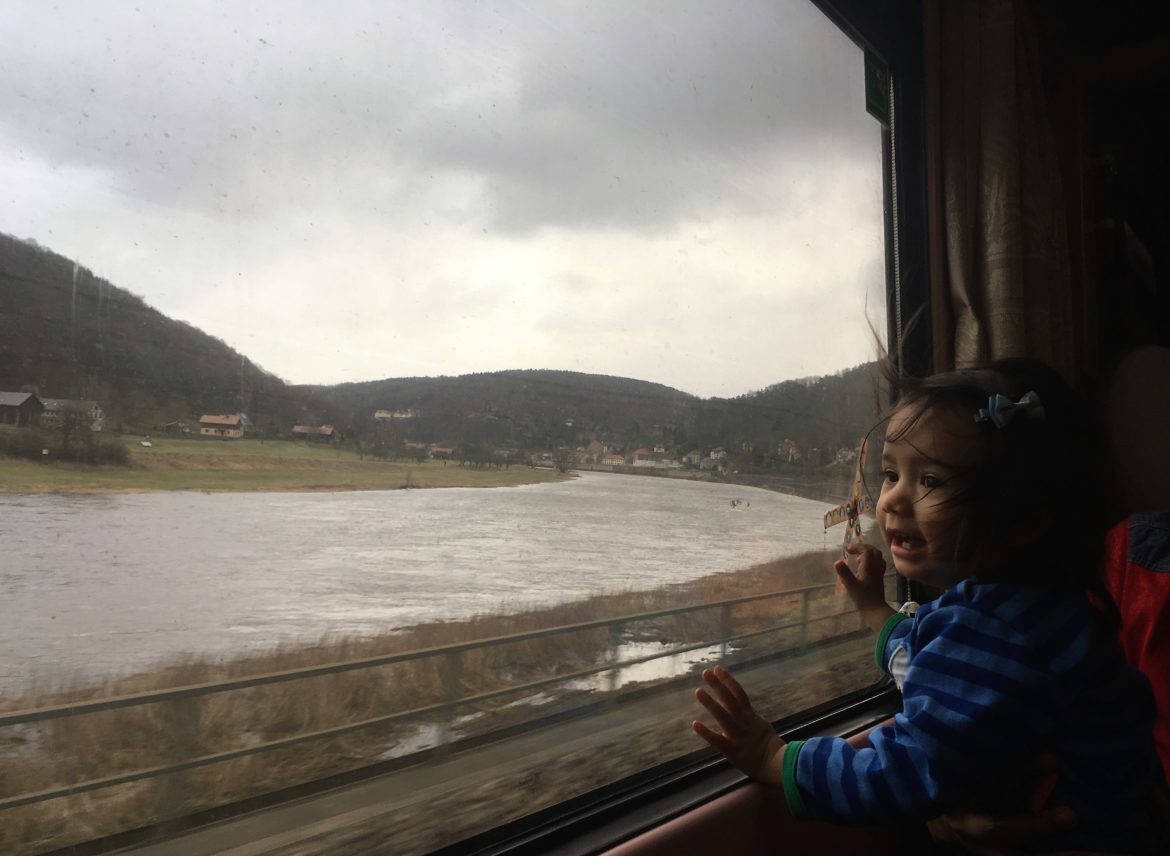 Prague to Berlin by train with kids,