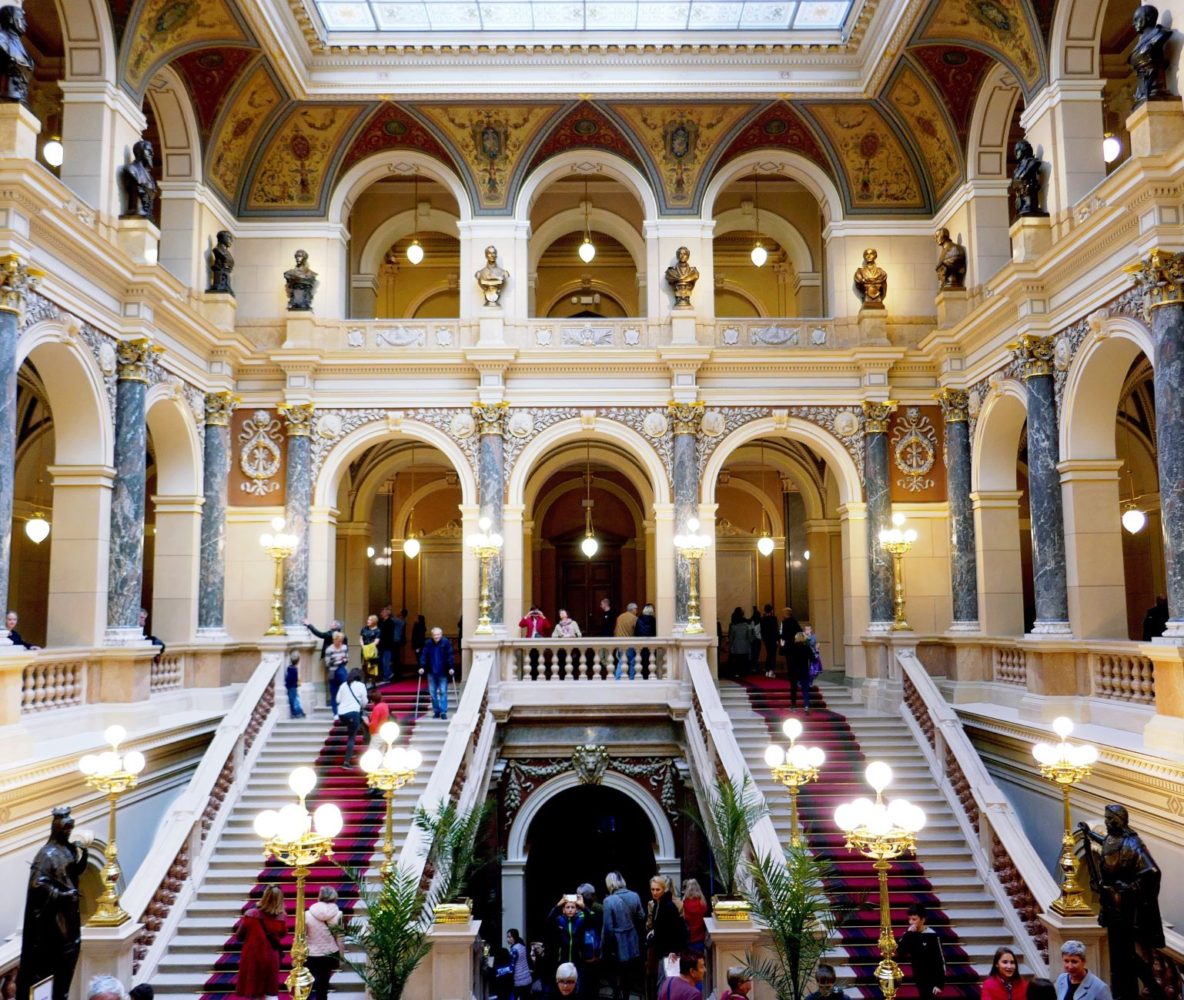 Renovated Interiors at the Historic Building of the National Museum in Prague