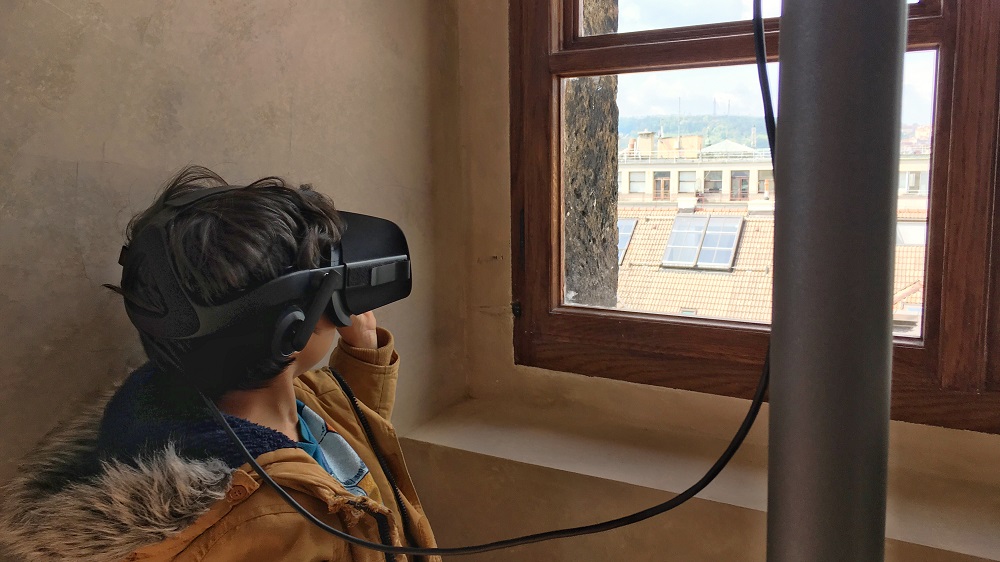 Lookout Point Prague On Fire Virtual Reality