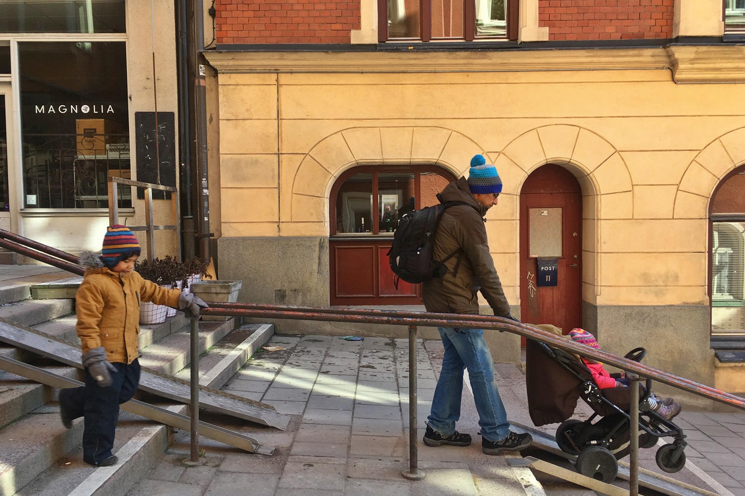 Pushchair-friendly walkways Stockholm