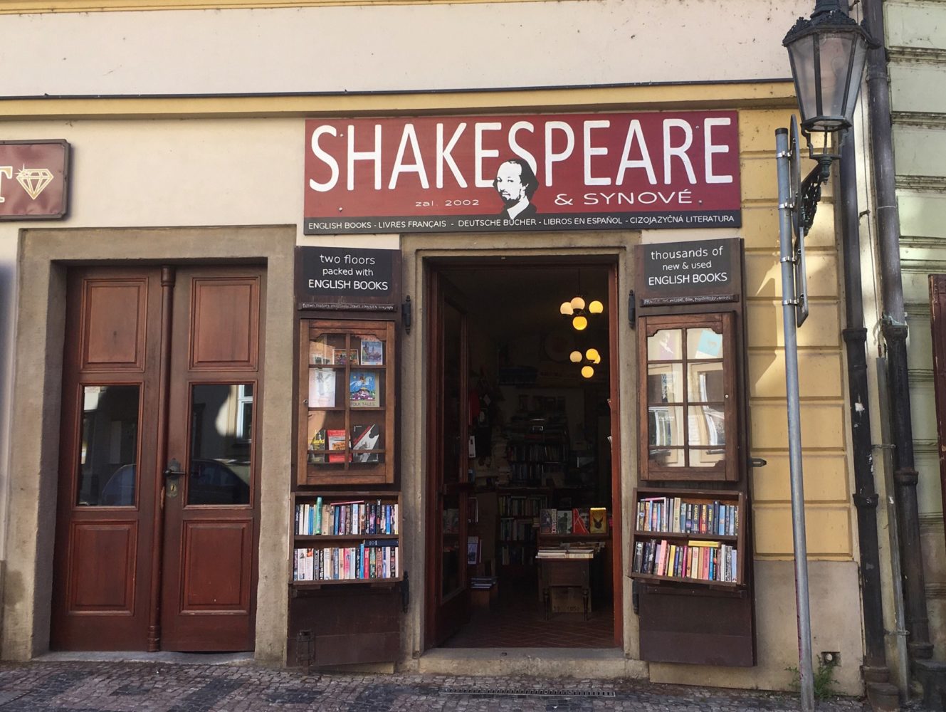 Shakespeare & Sons English bookshop in Prague - The Little Adventurer