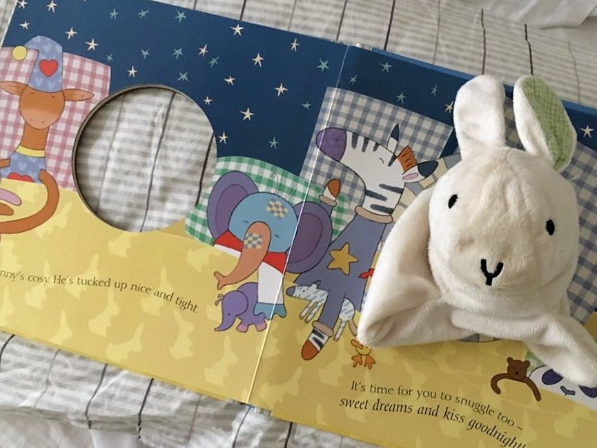 Inside peek at Snuggle bunny by Lambert and Goldhawk