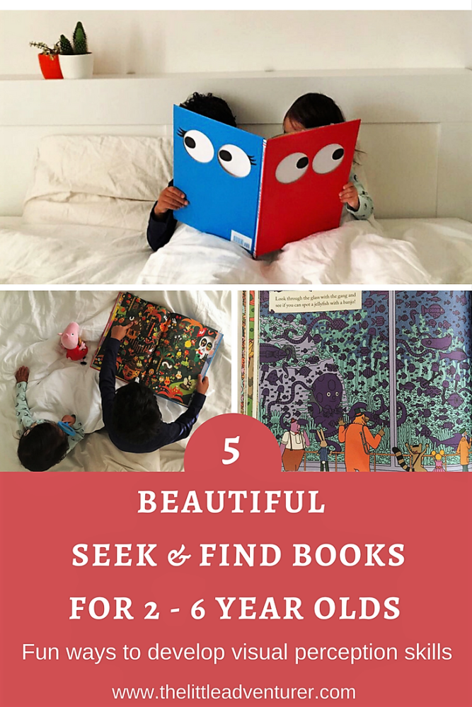 5 beautiful seek and find books for 2 - 6 year olds. Perfect to keep even the youngest detectives occupied during holidays, restaurant trips or just a wet afternoon at home. The Little Adventurer
