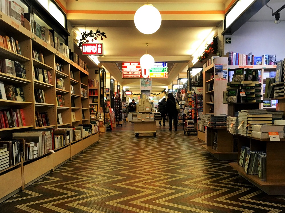 Neoluxor Palace of Books in Prague - part of a guide about Prague's most charming English bookshops