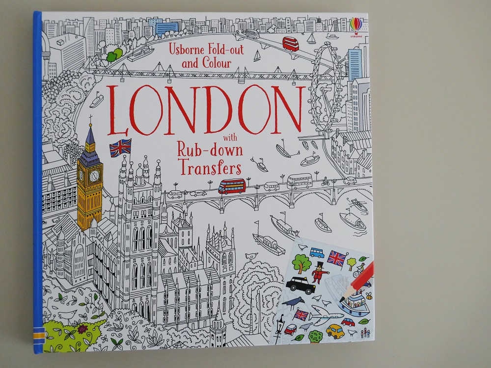 Usborne Fold Out and Colour London - A review of London picture and activity books by The Little Adventurer