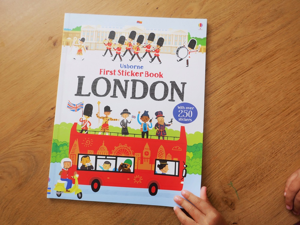 Usborne London Sticker Book - A review of London picture and activity books by The Little Adventurer