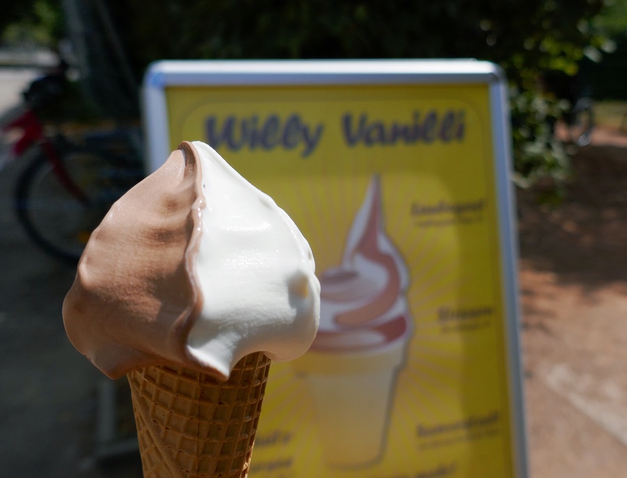 Willy Vanilli Soft-Serve Ice cream - One of the many attractions of family-friendly Dresden - The Little Adventurer