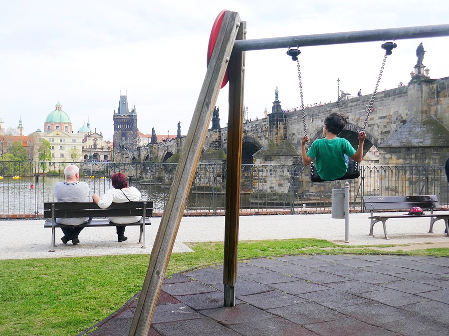 Charles Bridge playground Prague. One of the 74 fun things to do in Prague with kids. The Little Adventurer. 