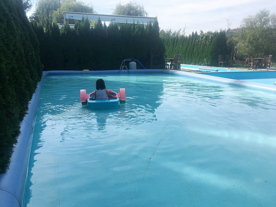 Paddling at Zlute Lazne. One of the 74 fun things to do in Prague with kids. The Little Adventurer. 