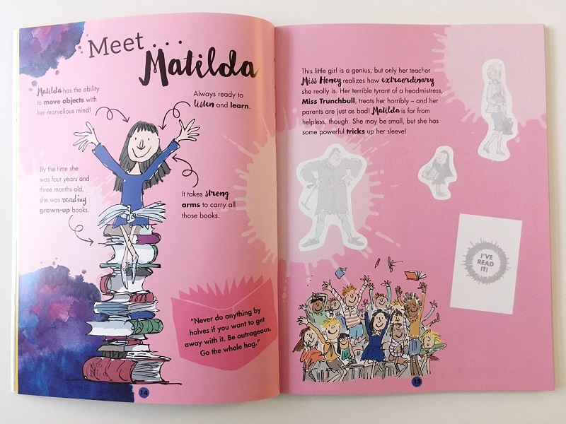 Roald Dahl Big Sticker Book - one of the best Roald Dahl gifts for children - The Little Adventurer 