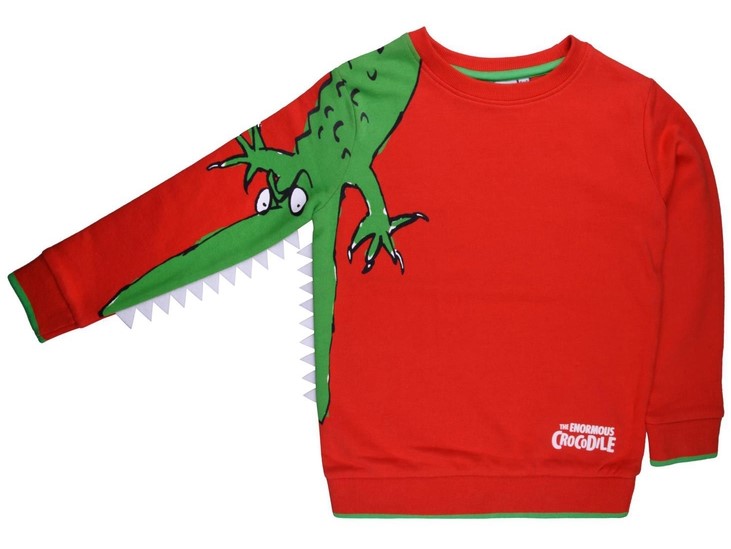 The Enormous Crocodile sweatshirt - one of the best Roald Dahl gifts for children - The Little Adventurer