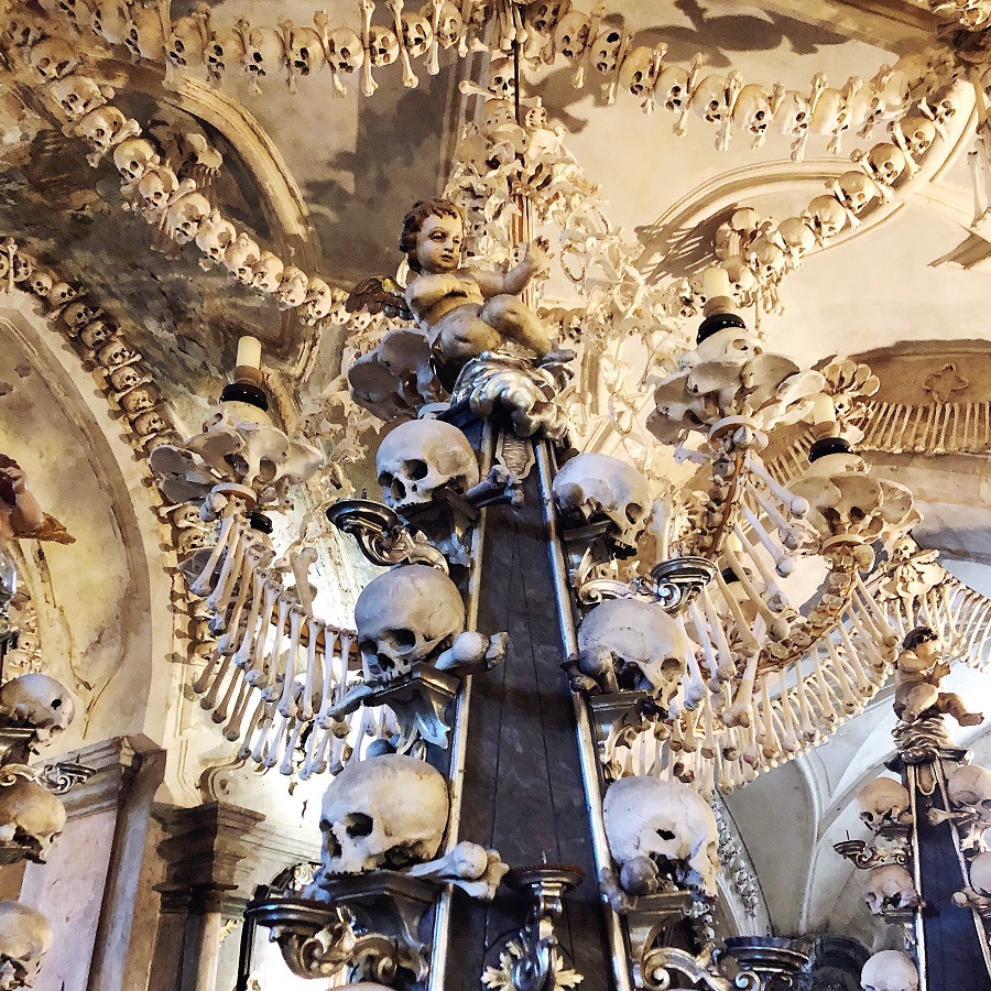 Bone church in Kutná Hora - A review of our family trip to this UNESCO World Heritage centre, an hour from Prague. The Little Adventurer