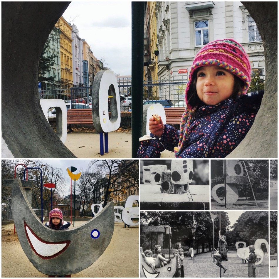 Retro playground in Stromovka Prague