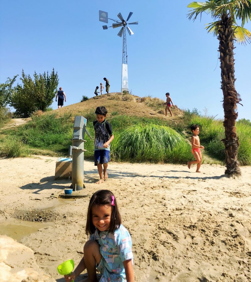 Danube Island Water Playground - a great way to spend a hot day in Vienna with kids