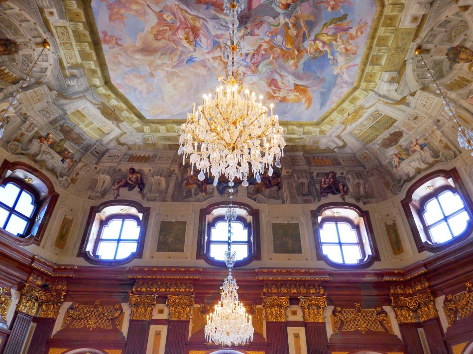 Grand interiors of Belvedere Palace - Vienna