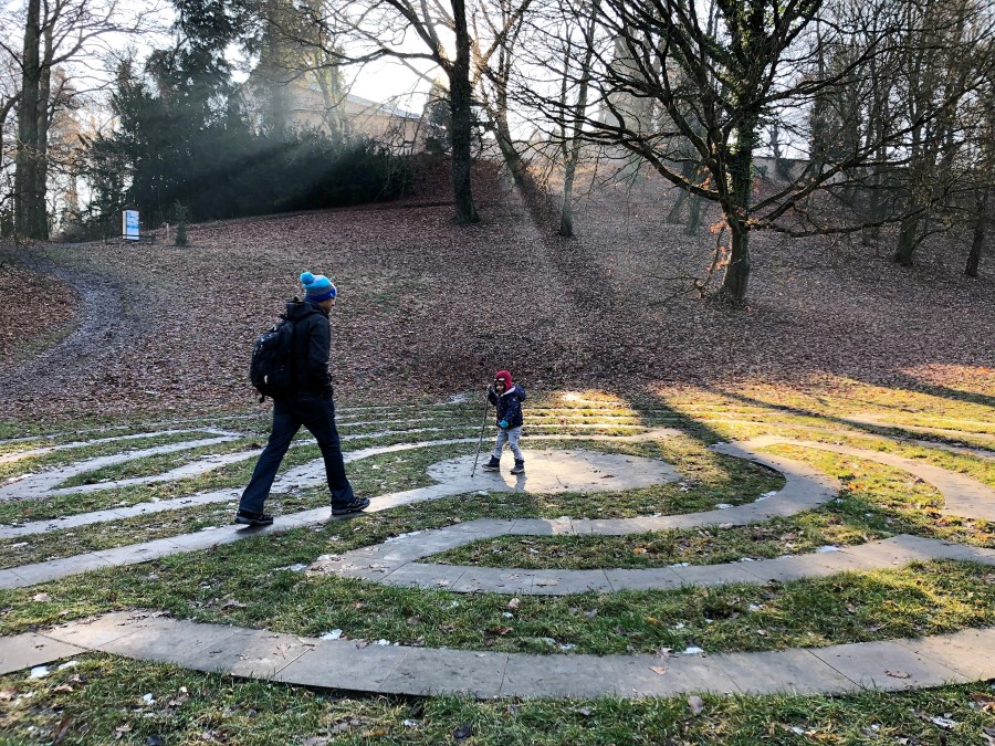 Labyrinth at Zamek Loucan - One of the family-friendly day trips from Prague - The Little Adventurer