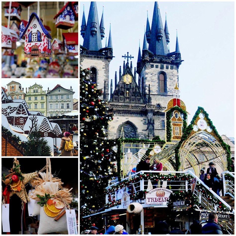 Trinket shopping and admiring the festive decorations at the Christmas markets in Prague. One of the many festive things to do in Prague in December. The Little Adventurer.