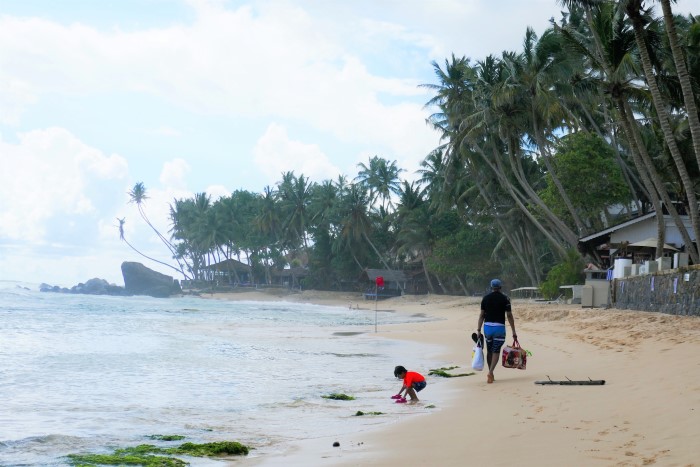 Wijaya Beach, Sri Lanka - a great place to swim and snorkel with kids