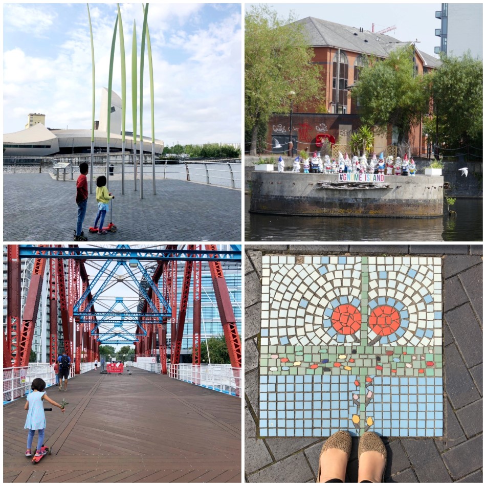 Irwell Valley Sculpture Trail around Salford Quays, Manchester - One of the family-friendly art walks around the North West