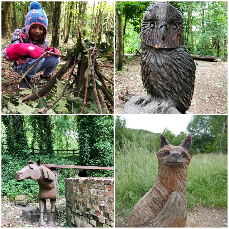 Irwell Valley Scultpure Trail around Clifton Country Park in Greater Manchester - - One of the family-friendly art walks around the North West