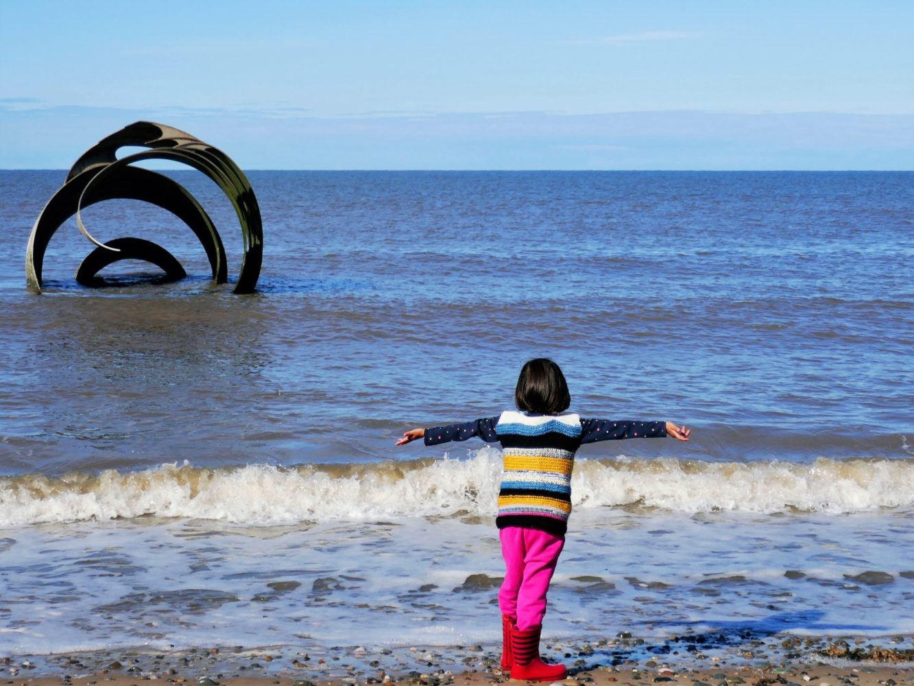 Marys Shell at Cleveleys - One of the family-friendly art walks in the North West